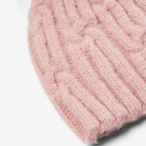 Express Cable Knit Pom Beanie - Picture 2 of 4